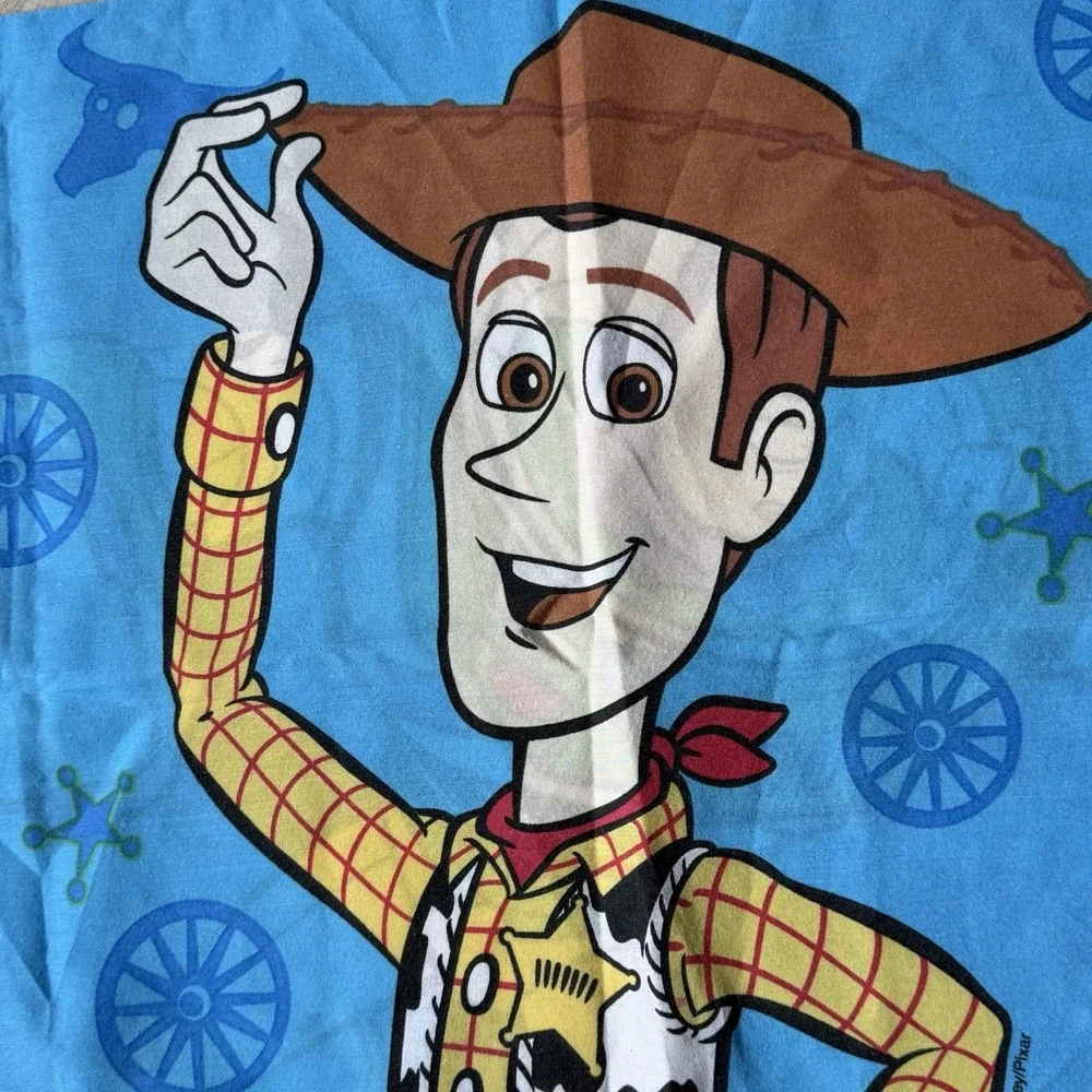 Vintage Woody Round Up Buzz Light Year Standard Pillowcase USA Toy Story Pixar‎